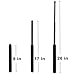 Telescopic Quick attack on non lethal defensive weapons product Portable - Multifunctional Self Defense Pen Hammer Camping Hiking Survival Emergency Tools - 26 inch (Black) Extended Striking Distance