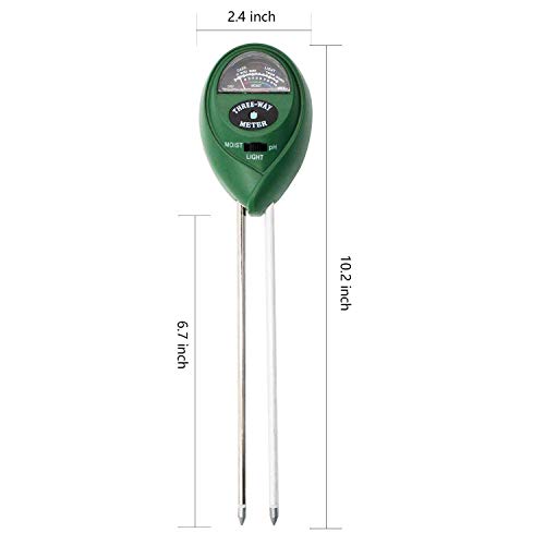 [2019 Upgraded] Soil Moisture Meter - 3 in 1 Soil Test Kit Gardening Tools for PH, Light & Moisture, Plant Tester for Home, Farm, Lawn, Indoor & Outdoor (No Battery Needed) - Thumbnail 2