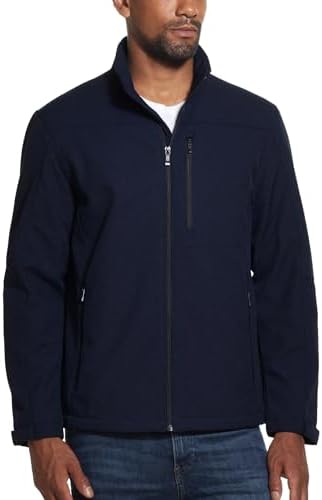 32 Degrees Men's Sherpa Lined Fleece Jacket (Marine Navy, Medium