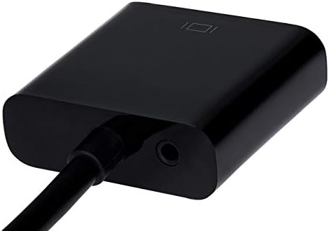 Maplin Mini HDMI Male to VGA Female Adapter 3.5mm Jack USB Power Port, 0.15m Cable, Black - Image 5