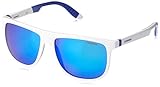 Carrera CA5003SPS Square Sunglasses,White & Blue,58 mm