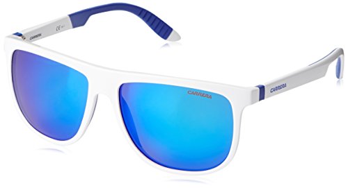 Carrera CA5003SPS Square Sunglasses,White & Blue,58 mm