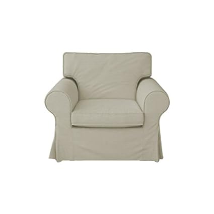 Mastersofcovers Ektorp Ikea Armchair 5 Color Cotton Cover For The Ikea Ektorp Chair Slipcover Replacement Cotton Beige