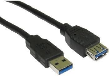 rhinocables - USB 3.0 Extension Cable, Black, 2m
