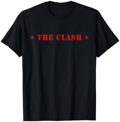 Amazon.com: The Clash - Scratched Red Logo T-Shirt : Clothing