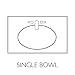 Design House 551333 31X19-Inch Marble Vanity Top with Bowl,White