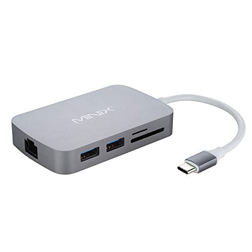 MINIX NEO C, USB-C Multiport Adapter with HDMI - Space Gray (Compatible with Apple MacBook)