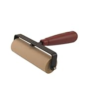 Speedball Deluxe Soft Rubber Brayer - 40/42 Durometer Roller With Heavy Duty Steel Frame - 4 Inches - 4126