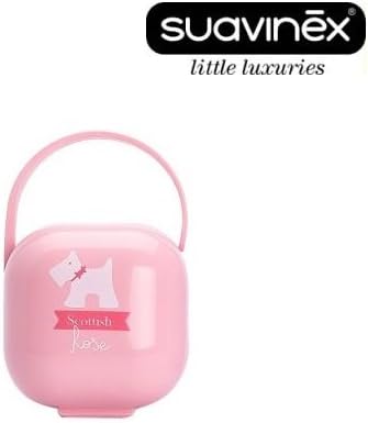 Suavinex Escocés – 1 x Caja para chupete Dummy Chupete/rosa (0 m +): Amazon.es: Bebé