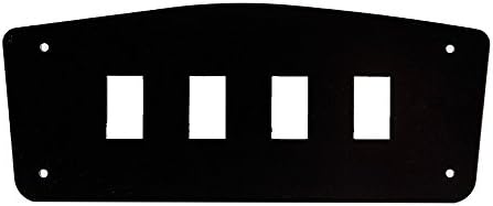 Outdoor Logic Yamaha YXZ 1000R Upper Center 4 Switch Dash Plate (Black)