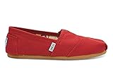 Toms Classic Canvas Red Womens Shoes Size 8 US