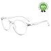 IFHTech Blue Light Blocking Glasses,Vintage Nails Round Minimize Digital Headache Anti Eyestrain (Transparent)