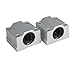 Vktech® 2Pcs 12mm SC12UU Linear Motion Ball Bearing Slider Slide Bushing Replacement CNC