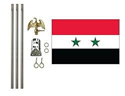Syria 3x5 ft Outdoor Flag and Flag Pole
