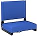 Flash Furniture Grandstand Portable Stadium Seat for Bleachers or Benches, Folding Padded Stadium Chair with Carrying Handle, 500 lb. Weight Capacity, Blue