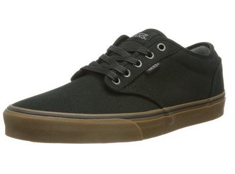 Vans Men's Atwood (12 oz Canvas) Black/Gum Skate Shoe 7.5 Men US