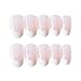 Sethexy 24Pcs French Nude Pink Glossy False Nails Wedding Ins Style Medium Press on Full Cover Fake Nails for Women and Girls