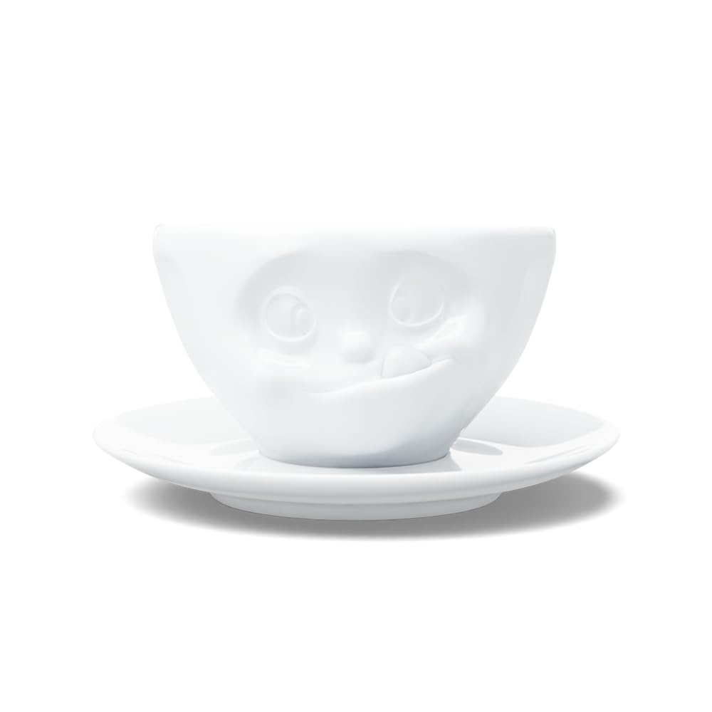 FiftyEight, coffee cup, porcelain, white, 13 cm x 13 cm x 7.3 cm, T014601