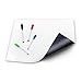 DasKid Magnetic Dry Erase Whiteboard Sheet for Refrigerator 17x13 – Ideal for Families & Roommates – Fridge Board & Reminders – 4 Markers & Cloth Eraser Included