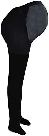Besjex ® Opaque Graduated Therapeutic Maternity Compression Pantyhose 20-30 mmHg, Firm Support, Closed Toe - Satisfaction Guaranteed (Small, Black)