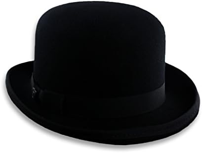 DPC 1921, Black Ultra Felt Derby Hat, Bowler Dress Tuxedo