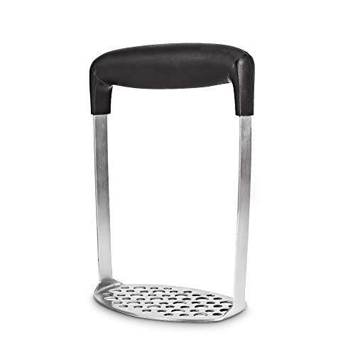 Potato Stainless Steel Smasher, Bosiwee Potato Masher Ergonomic Horizontal Handle Mash Fruit, Meat, Potatoe, Baby Food, Avocado, Bean, Vegetable