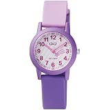 Q&Q Watch for Women, Quartz Movement, Analog Display, Multicolor Plastic Strap-VS49J004Y