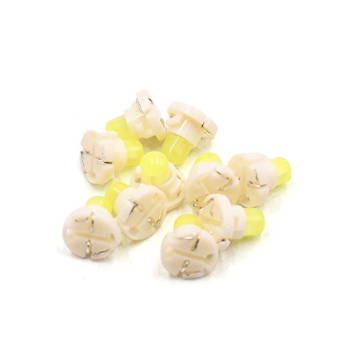uxcell 10Pcs T4.2 White LED Dashboard Panel Gauge Light Lamp Bulb for Car Interior