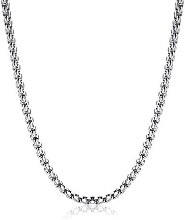 Stainless Steel Necklace 16 Inch Silver Chain Amazon Stainless