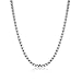 Monily 2-7 mm 16-36 In Square Rolo Stainless Steel Chain Necklace Round Box Necklace Men Women Jewellery