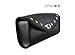 Ultimate Leather Black Waterproof Chrome Studded Motorcycle Windshield Bag - One Size