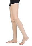 Knee High Compression Stockings, Open-Toe, TOFLY Firm Support 20-30mmHg Opaque Maternity Pregnancy Compression Socks, Ankle & Arch Support, Swelling, Varicose Veins, Edema, Spider Veins. 1 Pair
