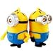 2Pcs Despicable Me Minion Keychain Ring with LED Flashlight, Touch Sound Toy 3D Eyes PVC Figure