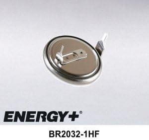 FedCo Batteries Compatible with Panasonic BR2032-1HF 190mAh Lithium Coin Cell for Printed Circuit Board Mounting