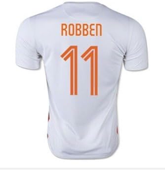 Amazon Co Jp Topホワイトオランダ15アウェイジャージ15 16 Vペルシsnejderロッベンサッカージャージサッカーシャツ 16年オランダのトレーニングユニフォーム 11 Robben M 家電 カメラ