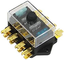 Amazon クラシックミニ ブレード ヒューズbox 4連3又端子 ヒューズ付 ヒューズ 車 バイク