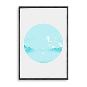 Framed Circular Pattern Home Artwork for Living Room Bedroom