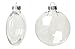 Creative Hobbies Clear Plastic Fillable Christmas Ornament Discs 100mm (3.94