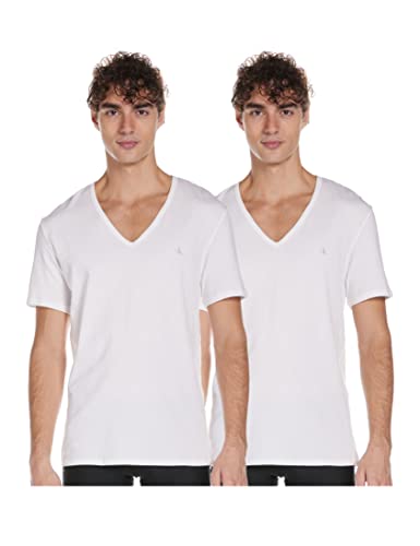 Calvin Klein mens S/S V Neck 2Pk T-Shirt