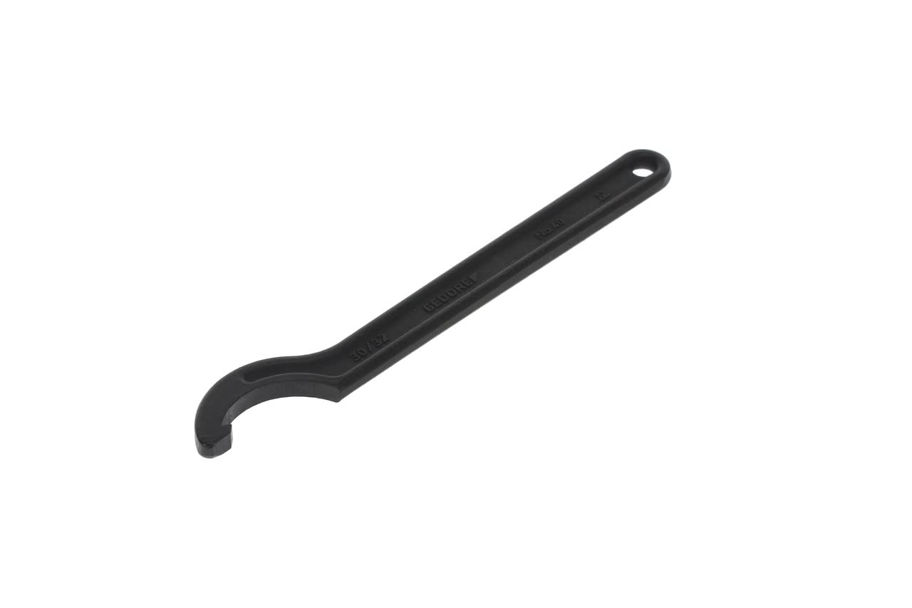GEDORE Hook spanner with lug, for Slotted nuts, AF 30-32 mm, Tip dia. 5 mm, Ratchet spanner, 40 30-32