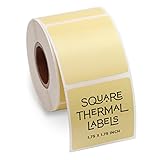 Pelikus 1.75" Square Thermal Labels Waterproof, for