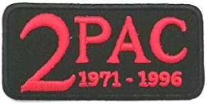 Wasuphand Tupac Amaru Shakur 2Pac Makaveli American Rapper Actor HibHop Activist Music Sew Iron On Patch Embroidered Applique Embroidered Jacket T shirt DIY