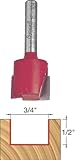 Freud 16-104 3/4-Inch Diameter by 1/2-Inch Mortising Router Bit, 1/4-Inch Shank
