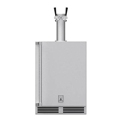 Hestan 24-inch 5.2 Cu. Ft. Right Hinge Outdoor Rated Double Tap Beer Dispenser - Gfdsr242
