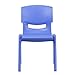 Flash Furniture Whitney 5 Pack Blue Plastic Stackable School Chair with 15.5'' Seat Height
