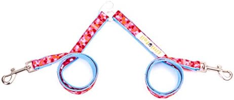 LittleTail Double Dog leash Coupler 2 in 1 Pets Training Leash Easy Walk for Small Medium and Large Dogs Blue