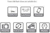 Q-Connect 32GB USB 2.0 Flash Drive Swivel Cap HiSpeed Transfer Portability view 7