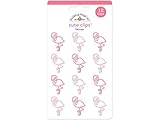 Doodlebug DOO5237 Fun In The Sun Cute Clips Flamingos