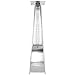 Garden Radiance Pyramid Propane Glass Tube Stainless Steel Patio Heate