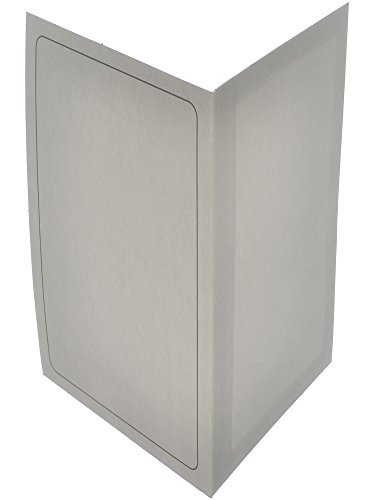 Briyar Cardboard Photo Folder Frame for 5x7 inch Pictures, Marble Gray (25 Pack)